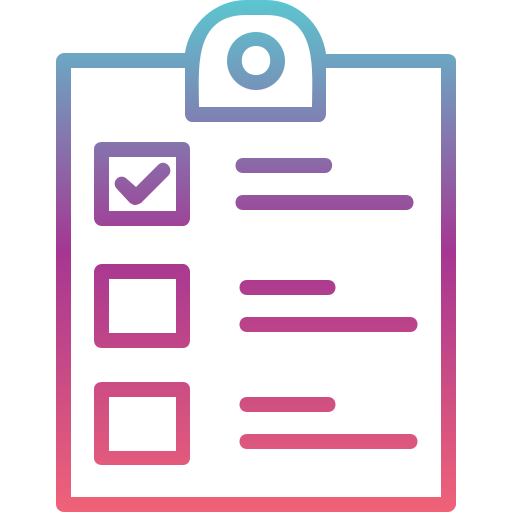 Checklist Generic Gradient icon