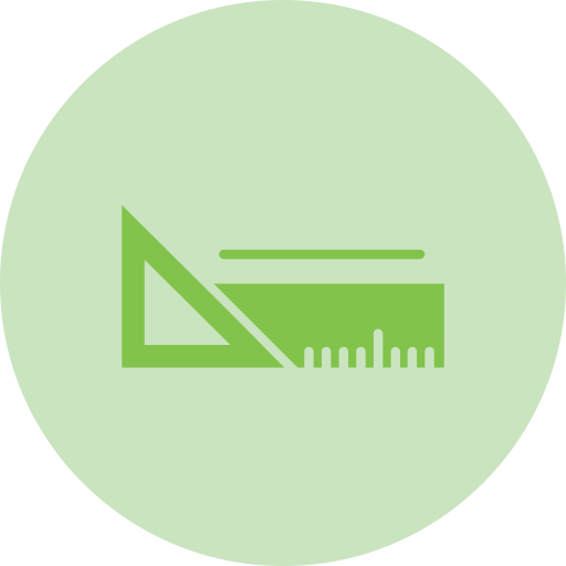 Triangular ruler Generic Flat icon