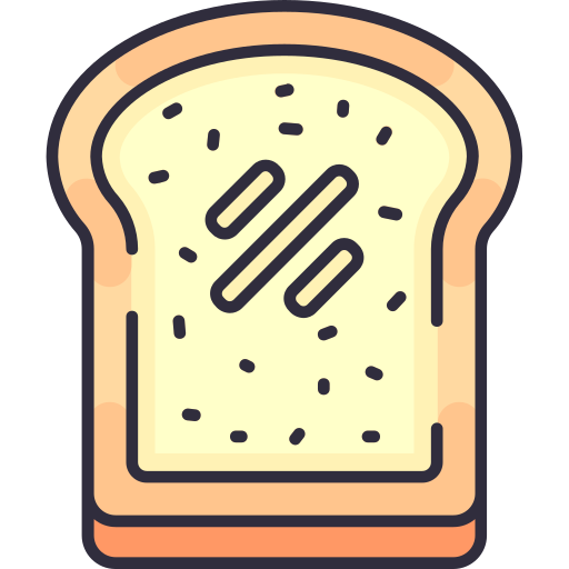 Flatbread Generic Outline Color Icon