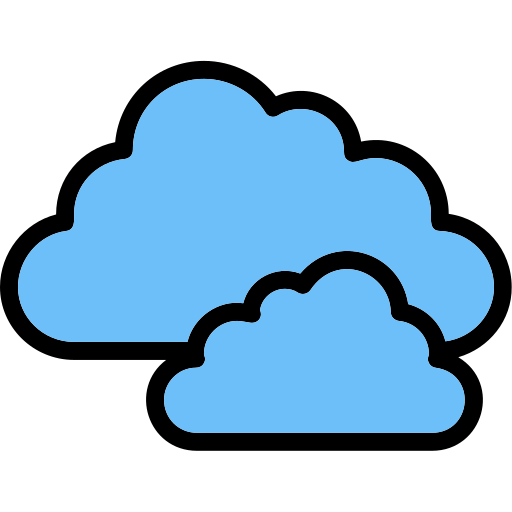 Clouds Generic Outline Color icon