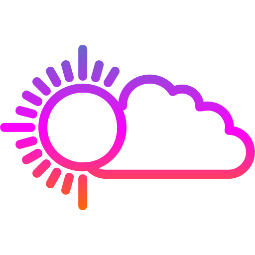 Sun cloud free icon Sun cloud free icon