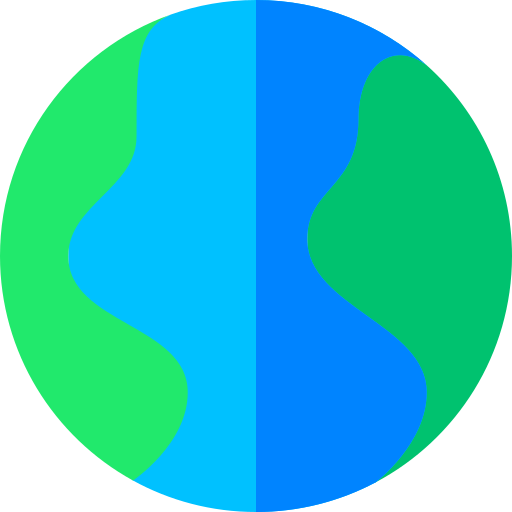 Earth Basic Rounded Flat icon