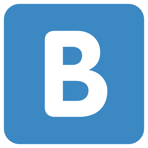 Letter B Generic Blue Icon