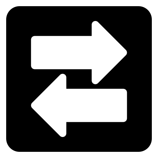 Two arrows free icon