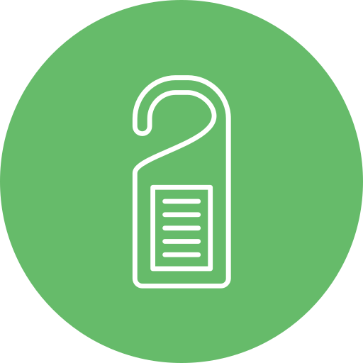 Door hanger free icon Door hanger free icon