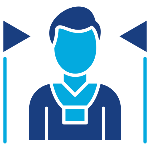 Tour guide Generic Blue icon