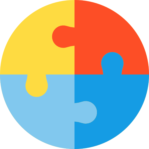 Puzzle Basic Rounded Flat icon