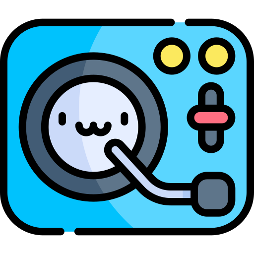 Turntable free icon