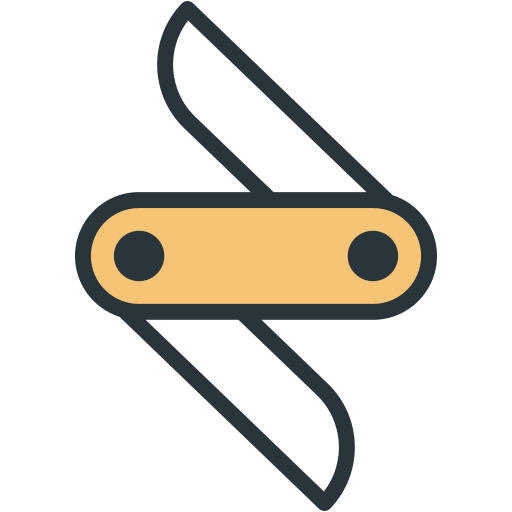 Складной нож бесплатно иконка Складной нож бесплатно иконка