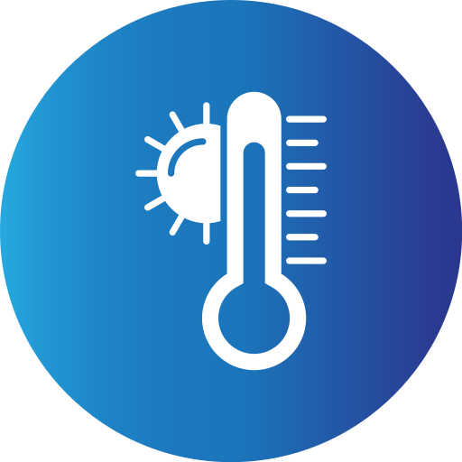 alta temperatura icono gratis