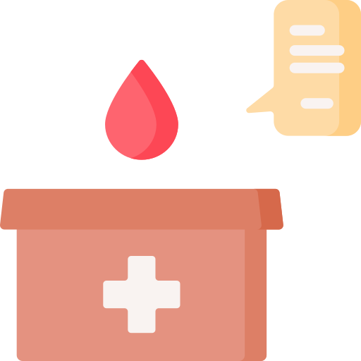 donación de sangre icono gratis