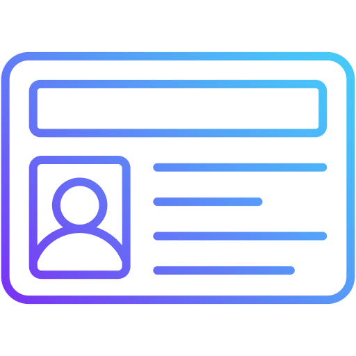 License Generic Gradient icon