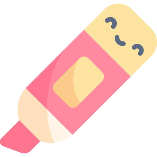 Marker Kawaii Flat Icon