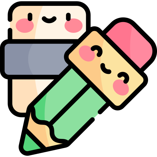 Pencil Kawaii Lineal Color Icon