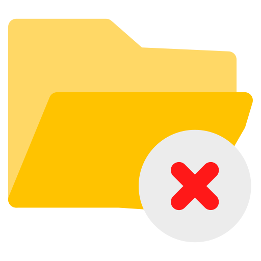 eliminar carpeta icono gratis