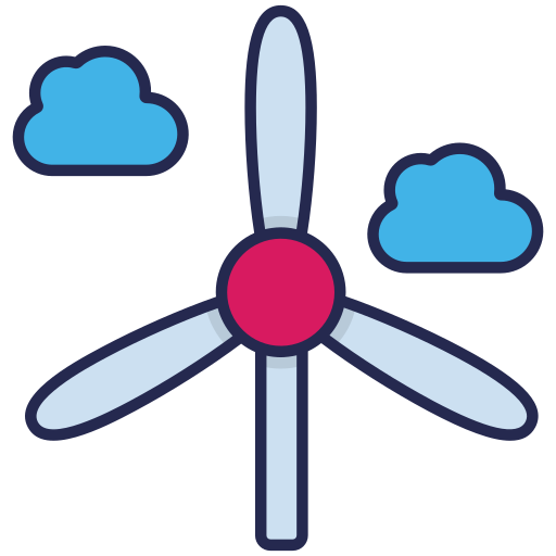 Wind turbine free icon