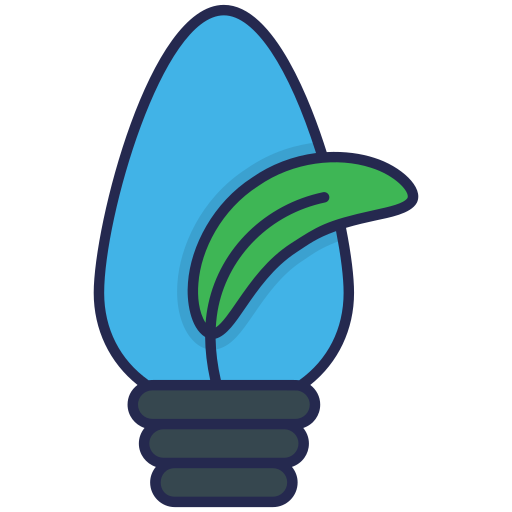 bombilla ecológica icono gratis