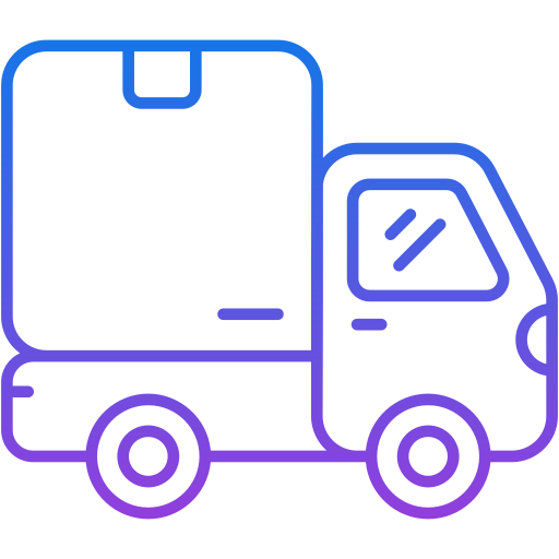 camión de reparto icono gratis