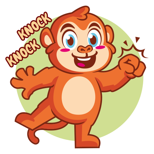 Knocking free sticker Knocking free sticker