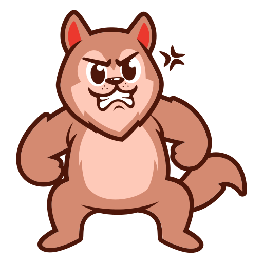 Angry free sticker