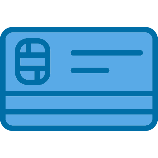 Credit card Generic Blue icon