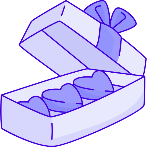 Chocolate box free icon