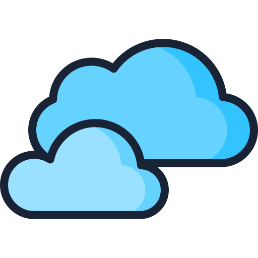 Cloudy Generic Outline Color icon