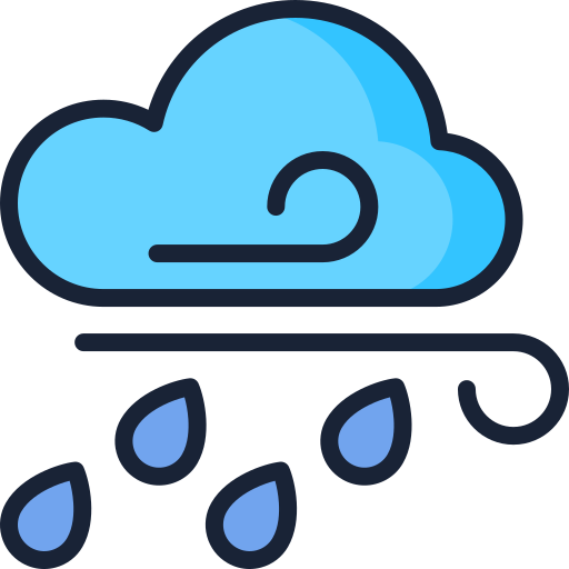 lluvia pesada icono gratis