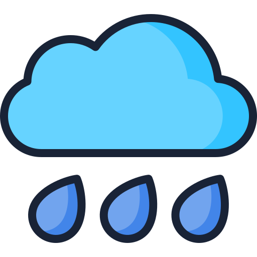 Cloudy Generic Outline Color icon