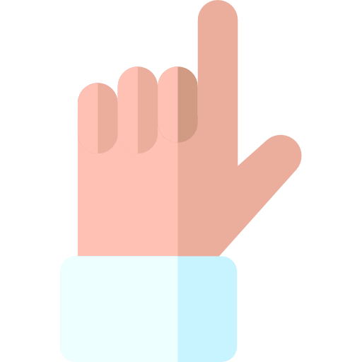 Hand Basic Rounded Flat Icon