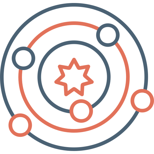 Solar system free icon