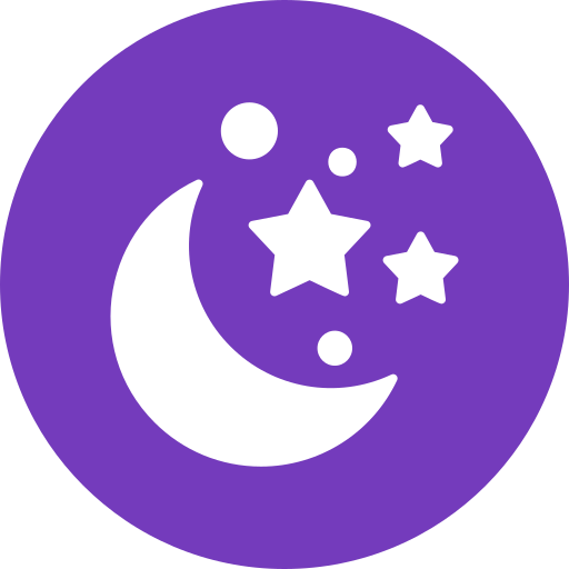 luna y estrellas icono gratis