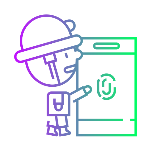 huella dactilar icono gratis