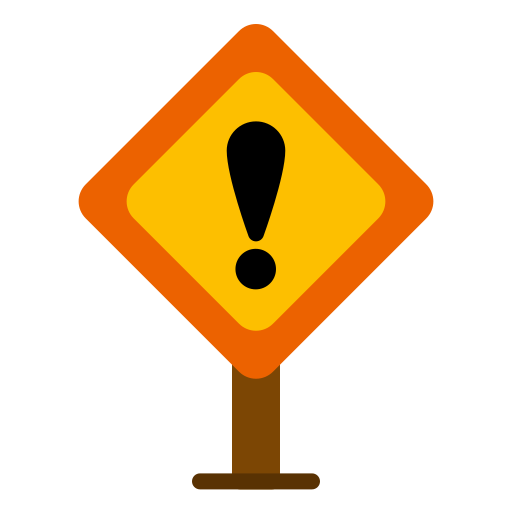 caution sign icon