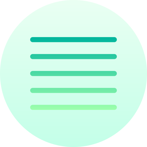 Center alignment Basic Gradient Circular icon