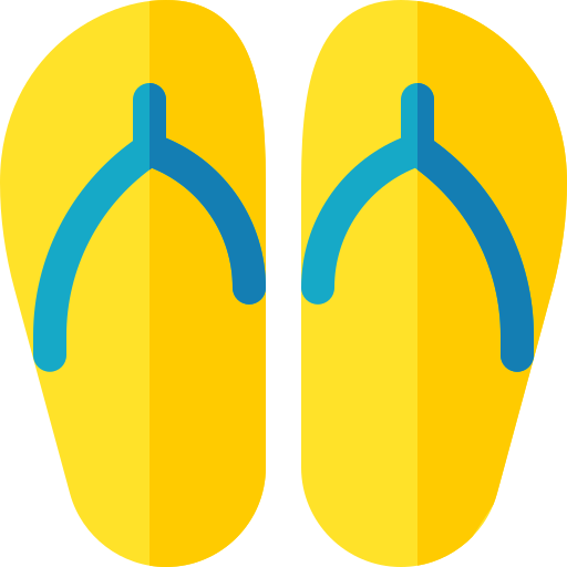 Flip flops Basic Rounded Flat icon