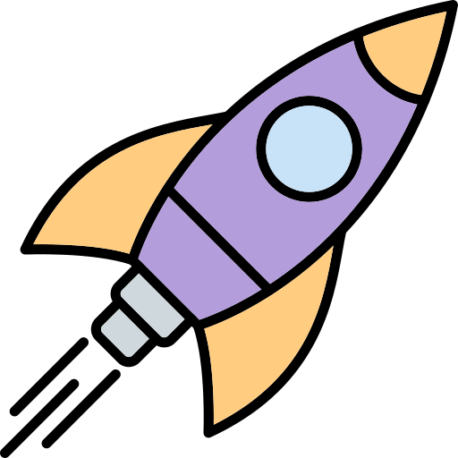 Rocket Generic Outline Color icon