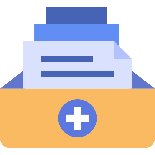 registros médicos icono gratis