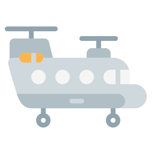 Military helicopter Generic Flat icon