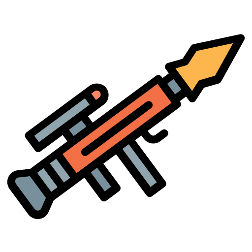 Bazooka Generic Outline Color icon