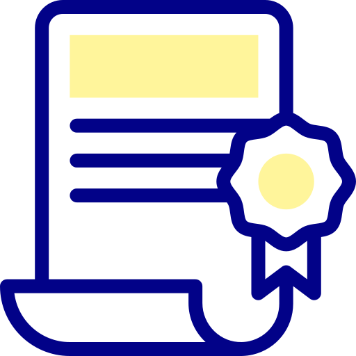 certificado icono gratis