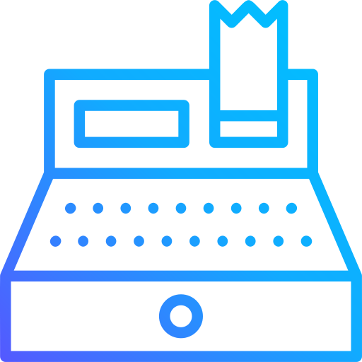 caja registradora icono gratis