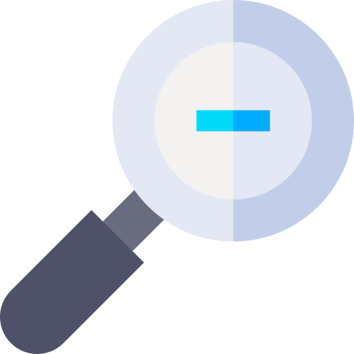 disminuir el zoom icono gratis