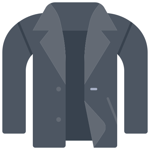 Coat Coloring Flat icon