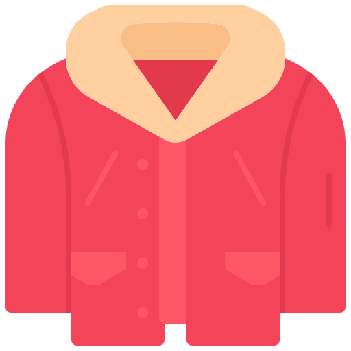 Jacket Coloring Flat icon