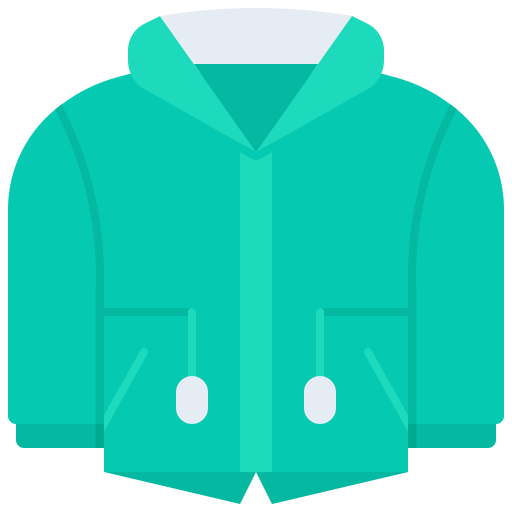 Jacket Coloring Flat icon