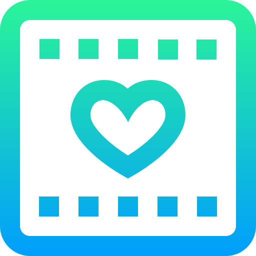 película romántica icono gratis