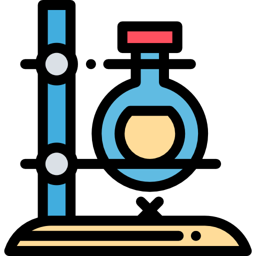 Flask Detailed Rounded Lineal color icon