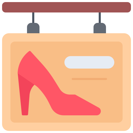 tienda de zapatos icono gratis