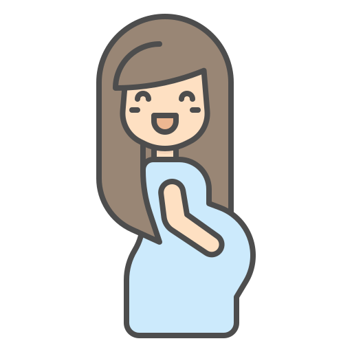 Pregnancy Generic Outline Color icon